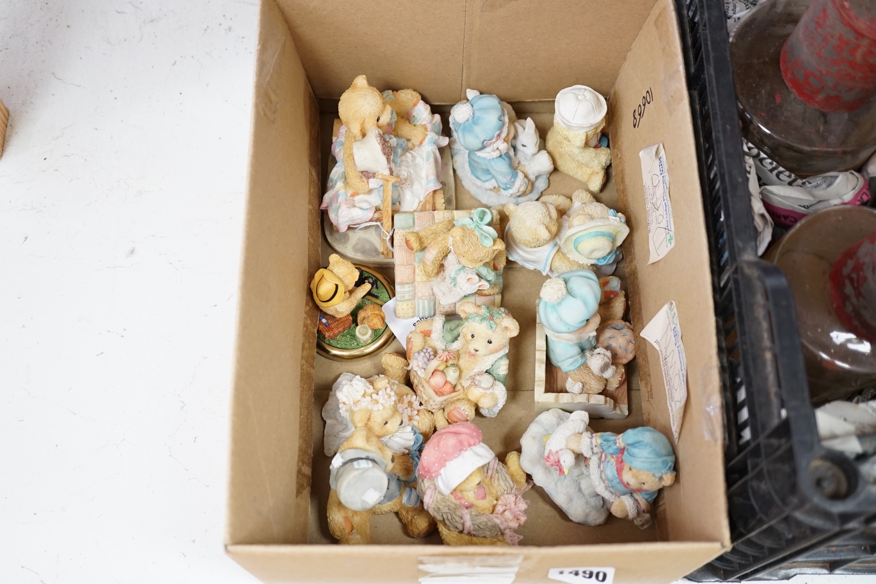 A collection of “Cherished Teddies” TM
